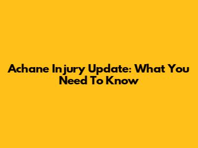 Achane Injury Update: What You Need To Know