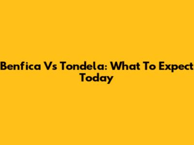 Benfica Vs Tondela: What To Expect Today