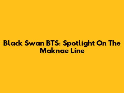 Black Swan BTS: Spotlight On The Maknae Line