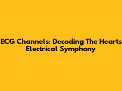 ECG Channels: Decoding The Heart's Electrical Symphony