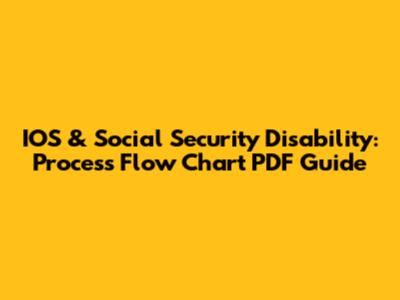 IOS & Social Security Disability: Process Flow Chart PDF Guide