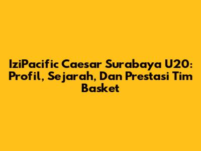 IziPacific Caesar Surabaya U20: Profil, Sejarah, Dan Prestasi Tim Basket