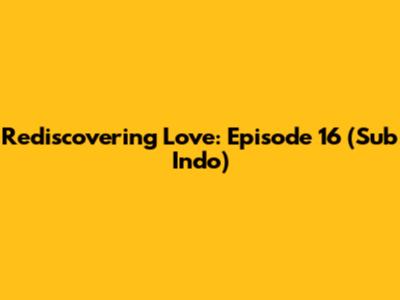 Rediscovering Love: Episode 16 (Sub Indo)
